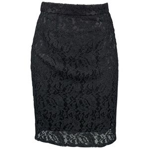 LIKE NEW Dolce & Gabbana Lace Pencil Skirt, Black, Size 40 (US 4)